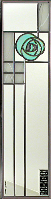 Rose & lattice - Blue